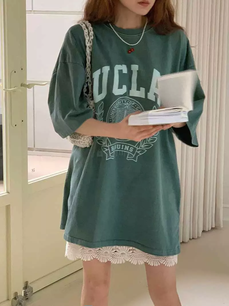Jkichi - Korean Women Fashion - #momslook - UCL Tee - 12