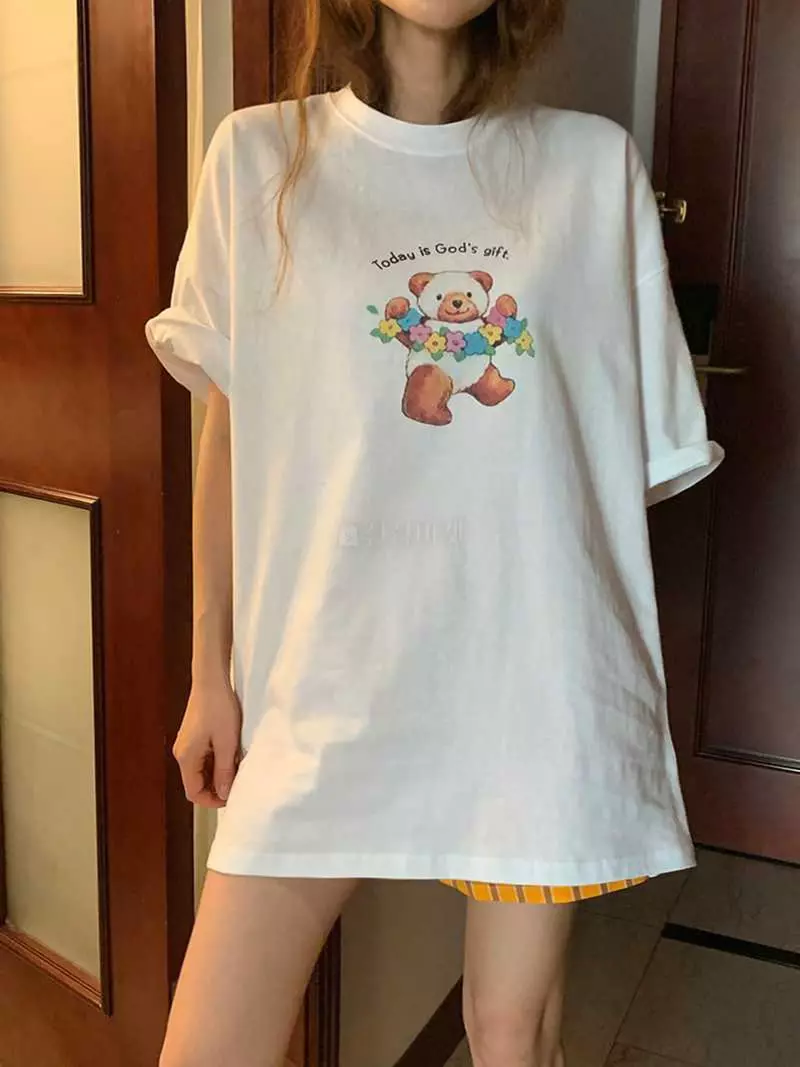 Jkichi - Korean Women Fashion - #pursuepretty - Gift Bear Tee - 10
