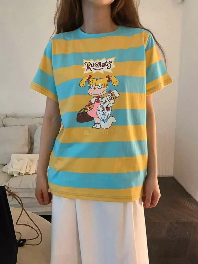 Jkichi - Korean Women Fashion - #pursuepretty - Col Lovey Tee - 8