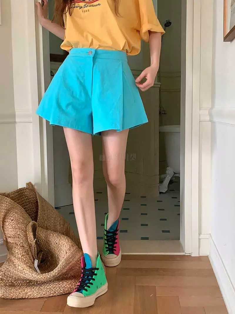Jkichi - Korean Women Fashion - #restrostyle - Color A Shorts - 7