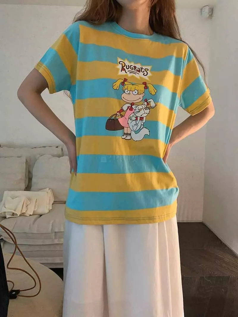 Jkichi - Korean Women Fashion - #romanticstyle - Col Lovey Tee - 10