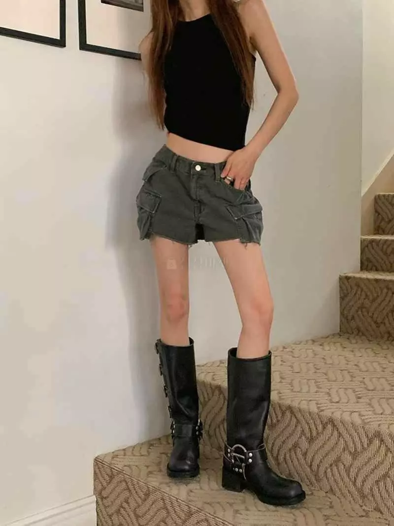 Jkichi - Korean Women Fashion - #shopsmall - 900 Cargo Shorts - 11
