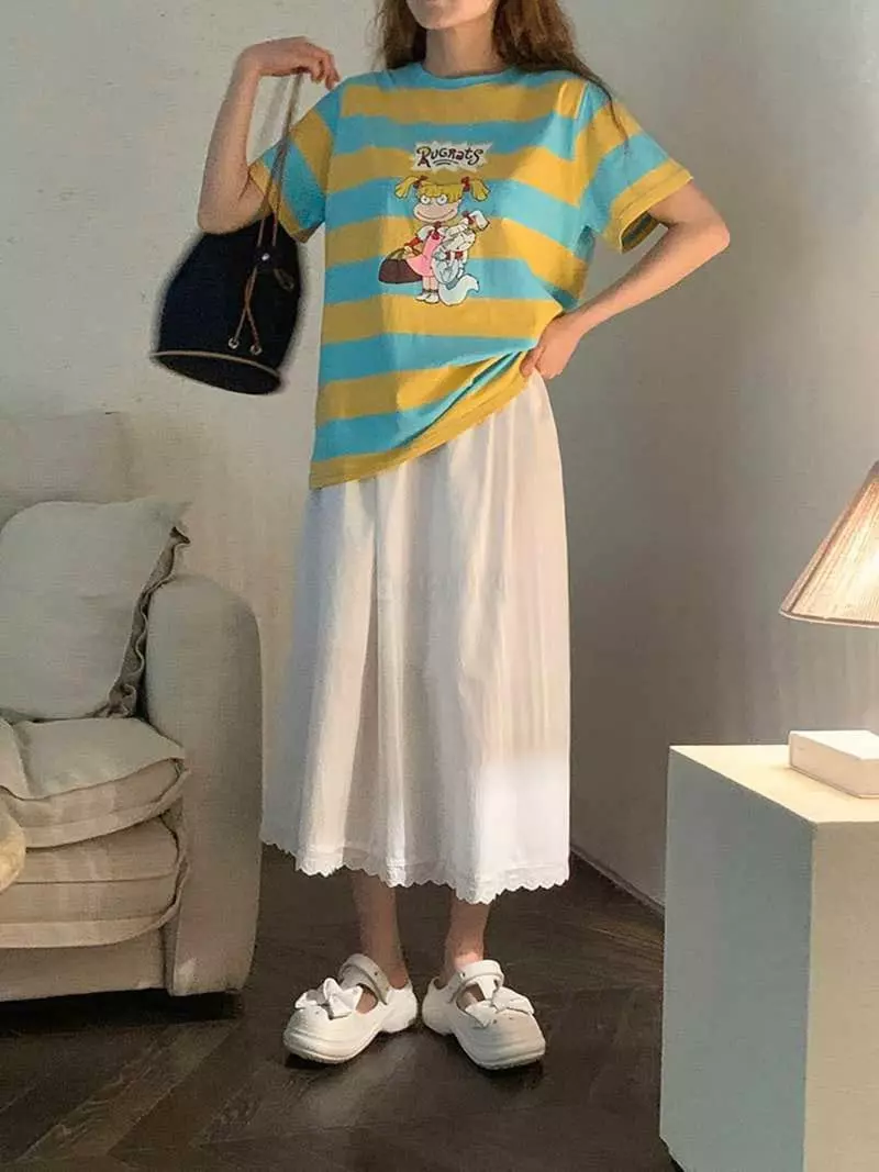 Jkichi - Korean Women Fashion - #shopsmall - Col Lovey Tee - 11