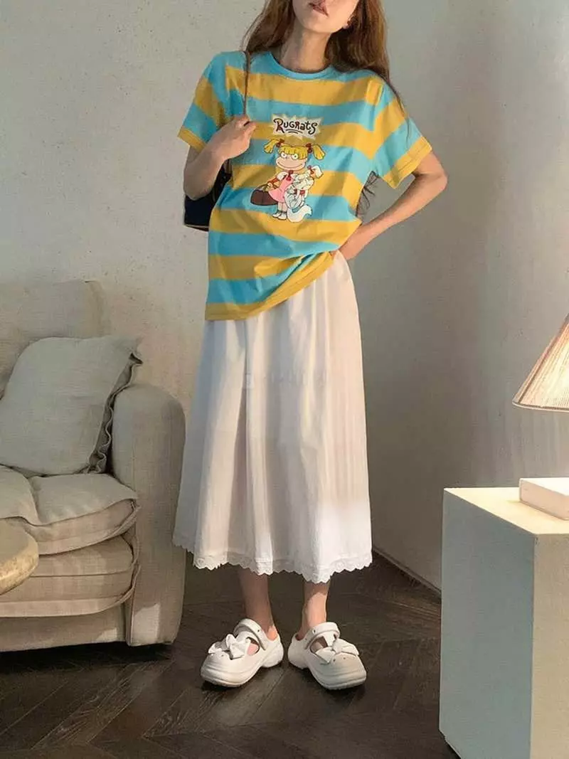 Jkichi - Korean Women Fashion - #thatsdarling - Col Lovey Tee - 12