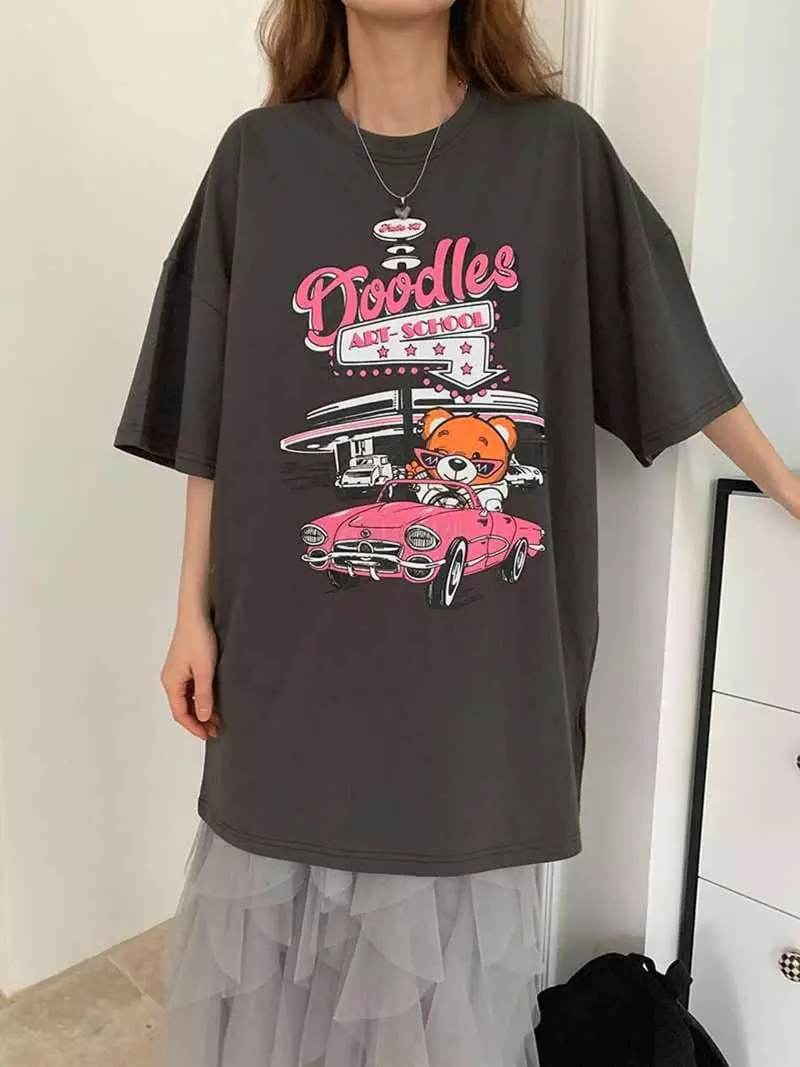 Jkichi - Korean Women Fashion - #thelittlethings - Car Bear Tee - 10