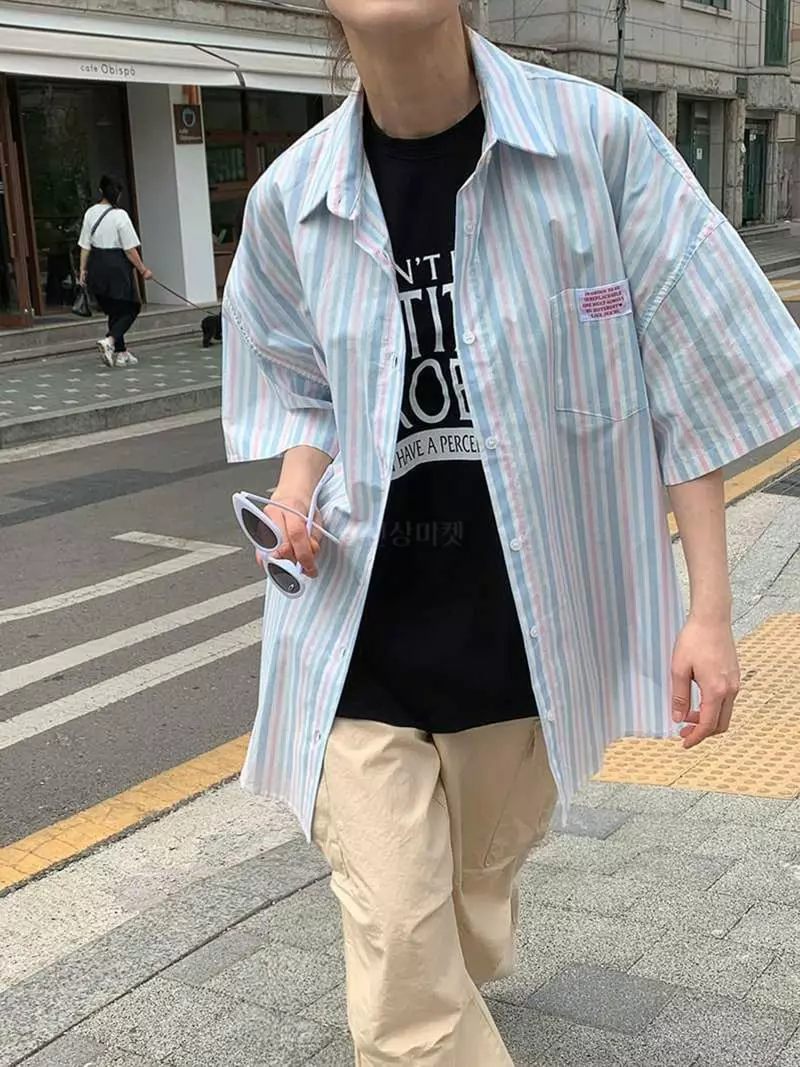 Jkichi - Korean Women Fashion - #vintageinspired - Thanks Shirt - 12