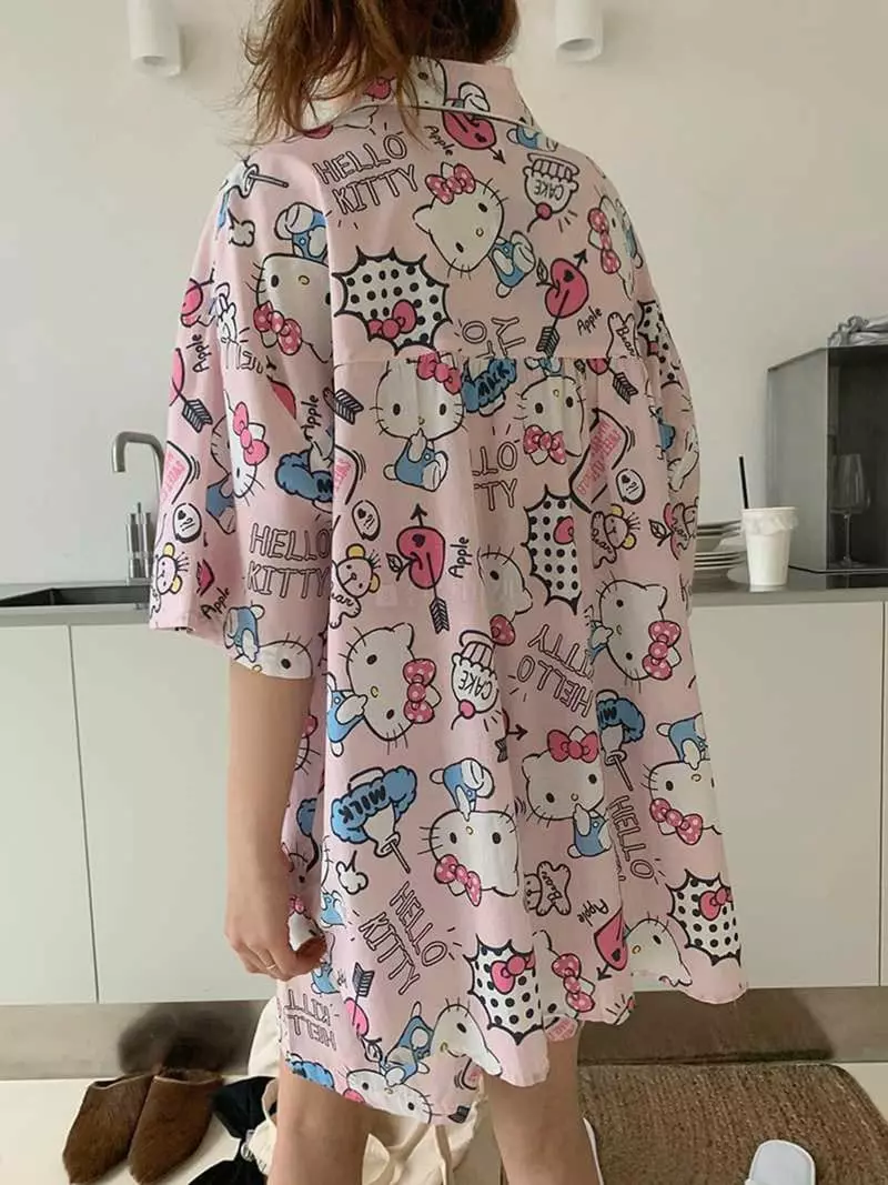 Jkichi - Korean Women Fashion - #vintageinspired - Kitty Summer Set - 9