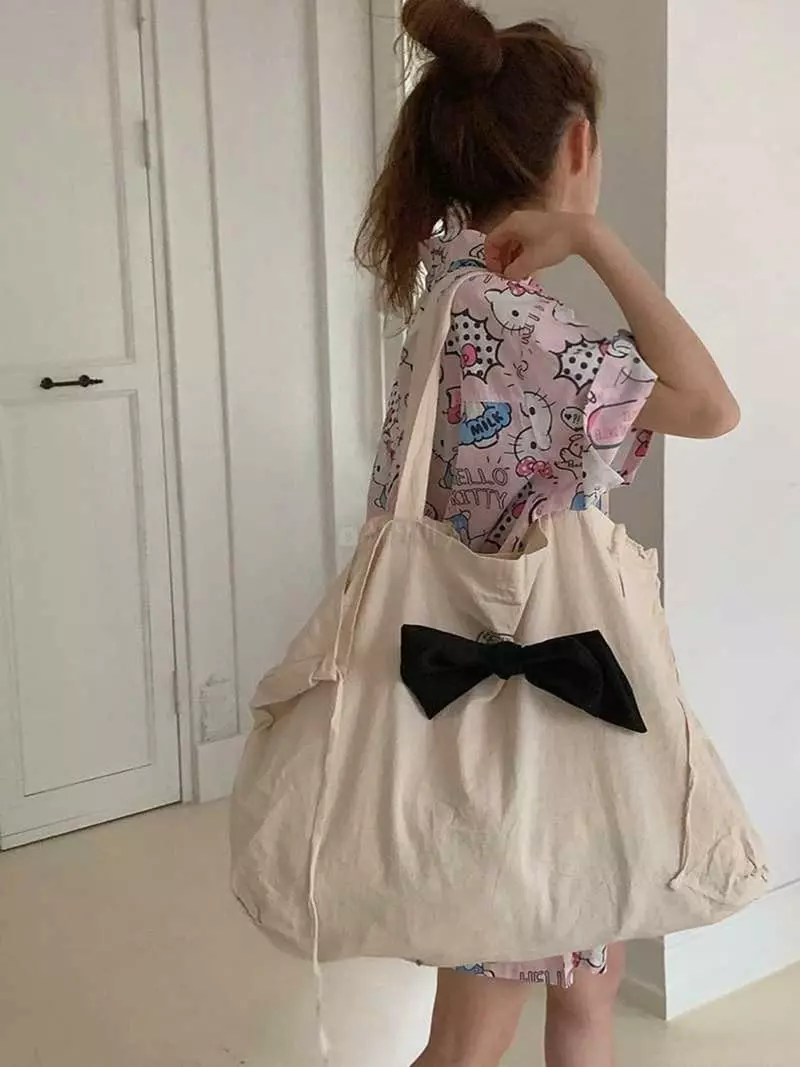 Jkichi - Korean Women Fashion - #vintageinspired - Kitch Eco Bag - 8