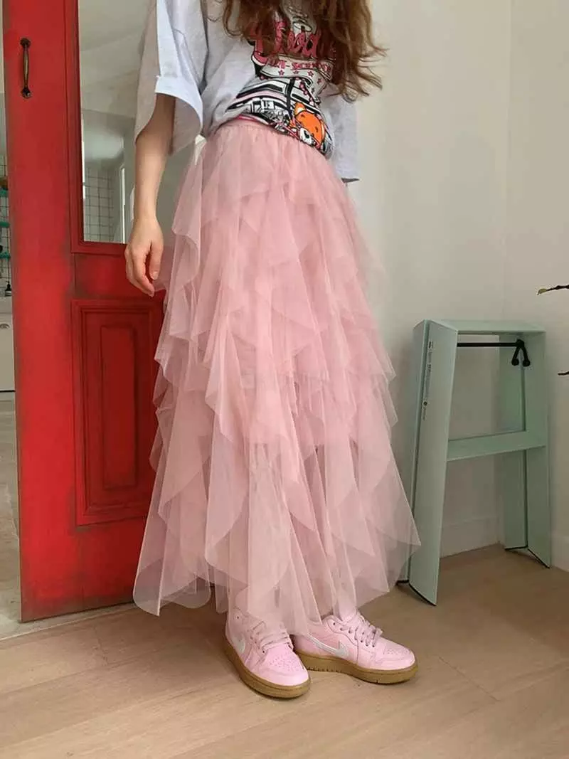 Jkichi - Korean Women Fashion - #vintageinspired - Wave Skirt