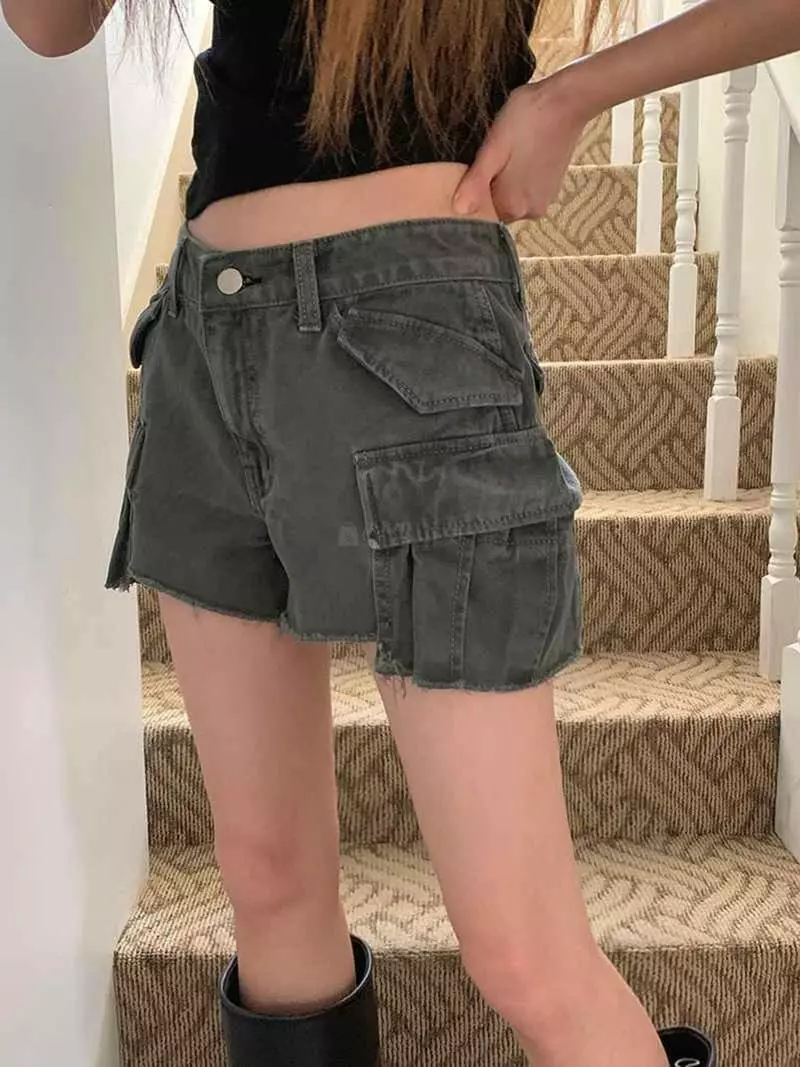 Jkichi - Korean Women Fashion - #vintagekidsstyle - 900 Cargo Shorts - 7