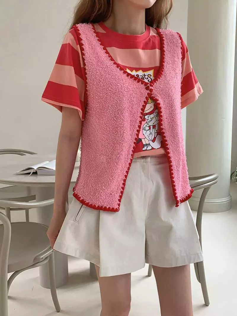 Jkichi - Korean Women Fashion - #womensfashion - Mello Vest - 12