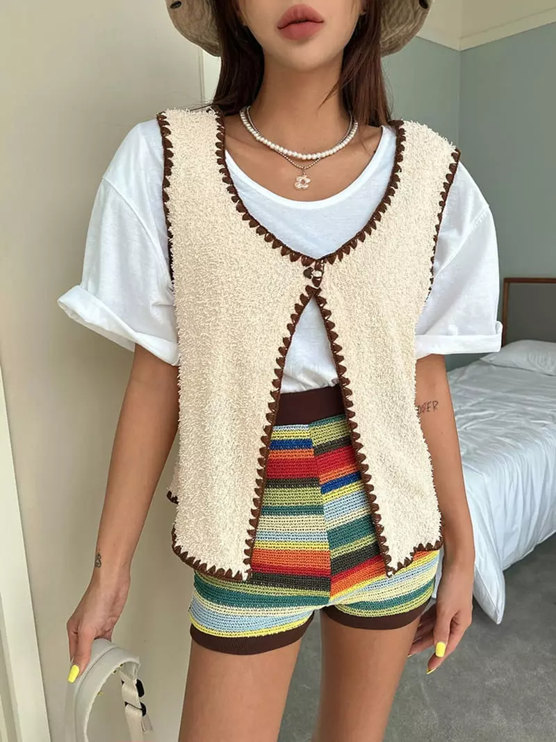 Jkichi - Korean Women Fashion - #momslook - Mello Vest - 4
