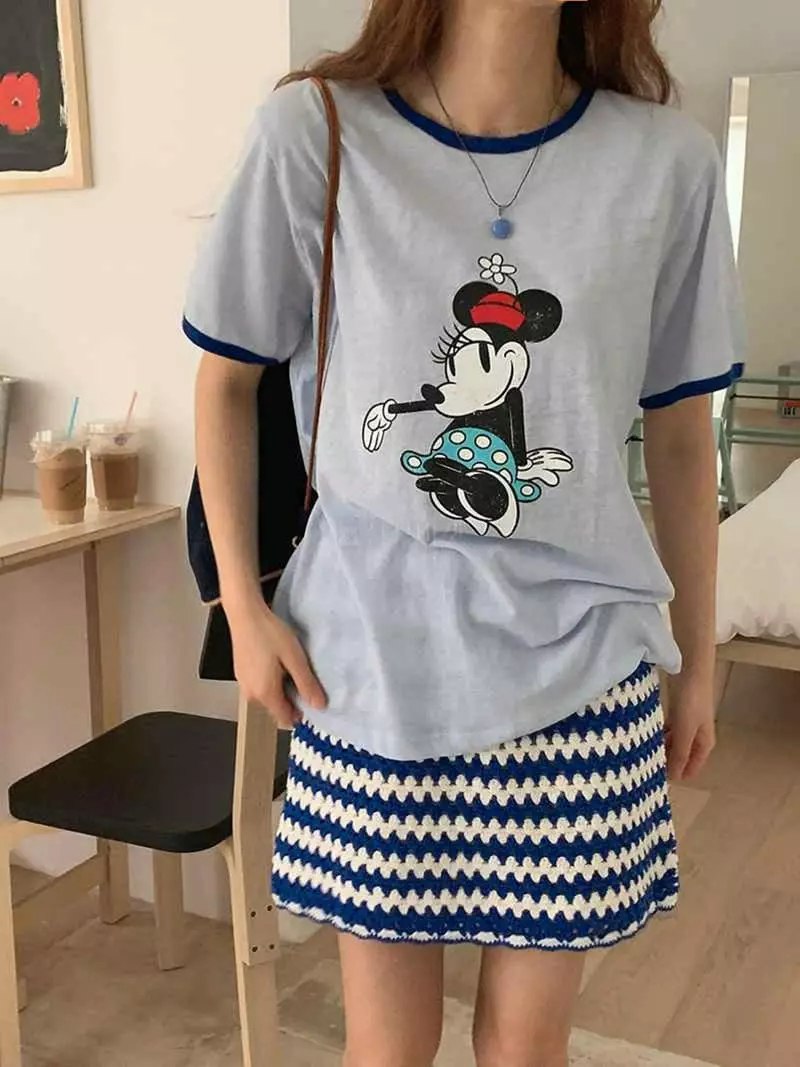 Jkichi - Korean Women Fashion - #momslook - Piping Mica Tee - 4
