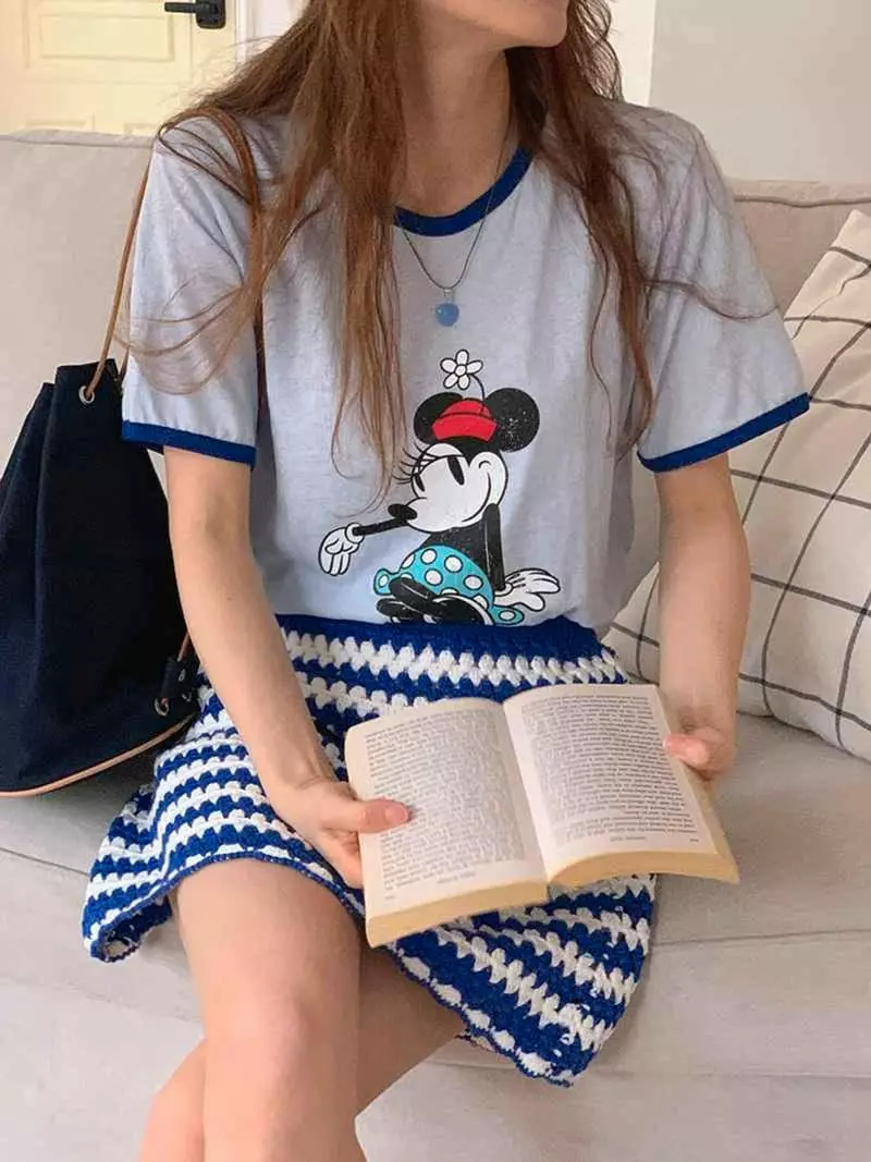 Jkichi - Korean Women Fashion - #womensfashion - Piping Mica Tee - 6
