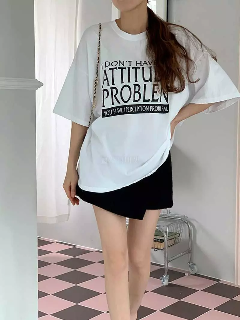 Jkichi - Korean Women Fashion - #momslook - Don’t Tee - 4