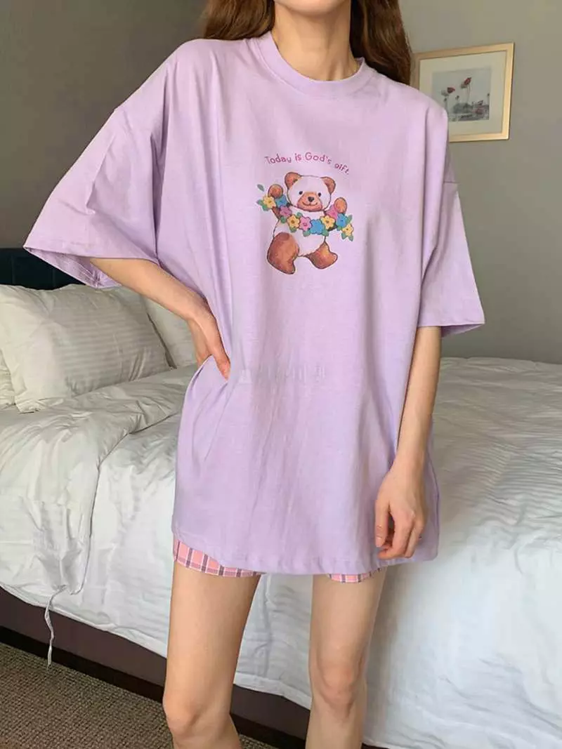 Jkichi - Korean Women Fashion - #womensfashion - Gift Bear Tee
