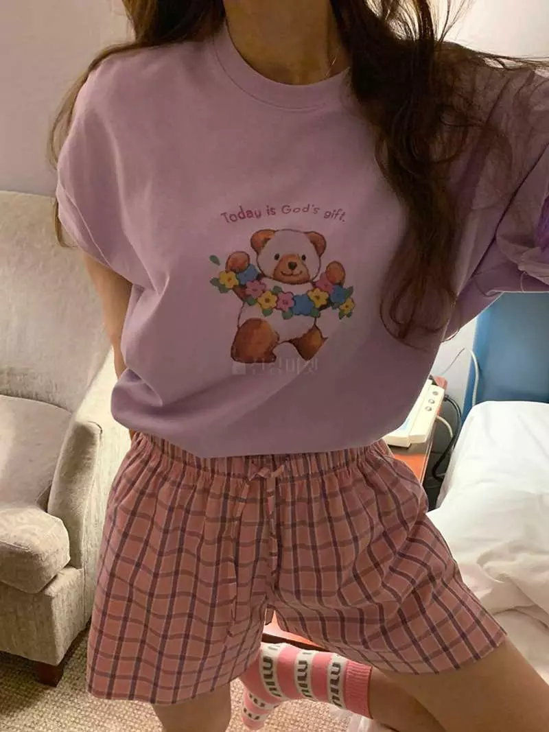 Jkichi - Korean Women Fashion - #womensfashion - Gift Bear Tee - 3