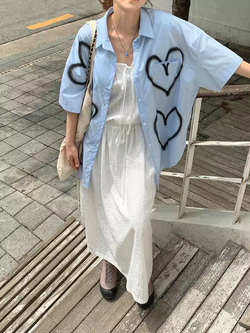 Jkichi - Korean Women Fashion - #womensfashion - Stripes Shirt - 6