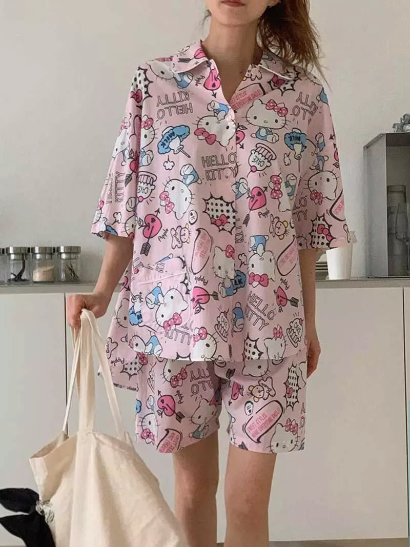 Jkichi - Korean Women Fashion - #momslook - Kitty Summer Set - 4