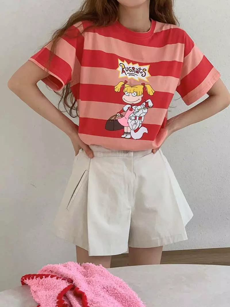 Jkichi - Korean Women Fashion - #womensfashion - Col Lovey Tee - 5