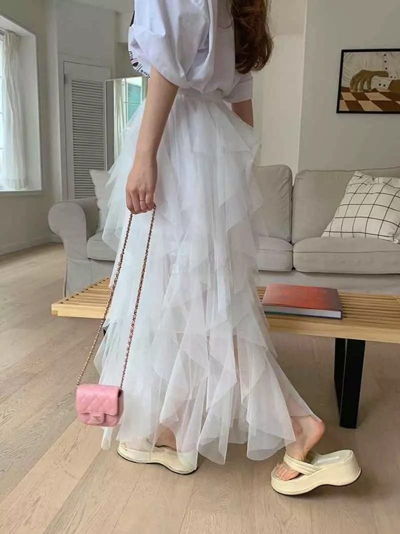 Jkichi - Korean Women Fashion - #womensfashion - Wave Skirt - 10