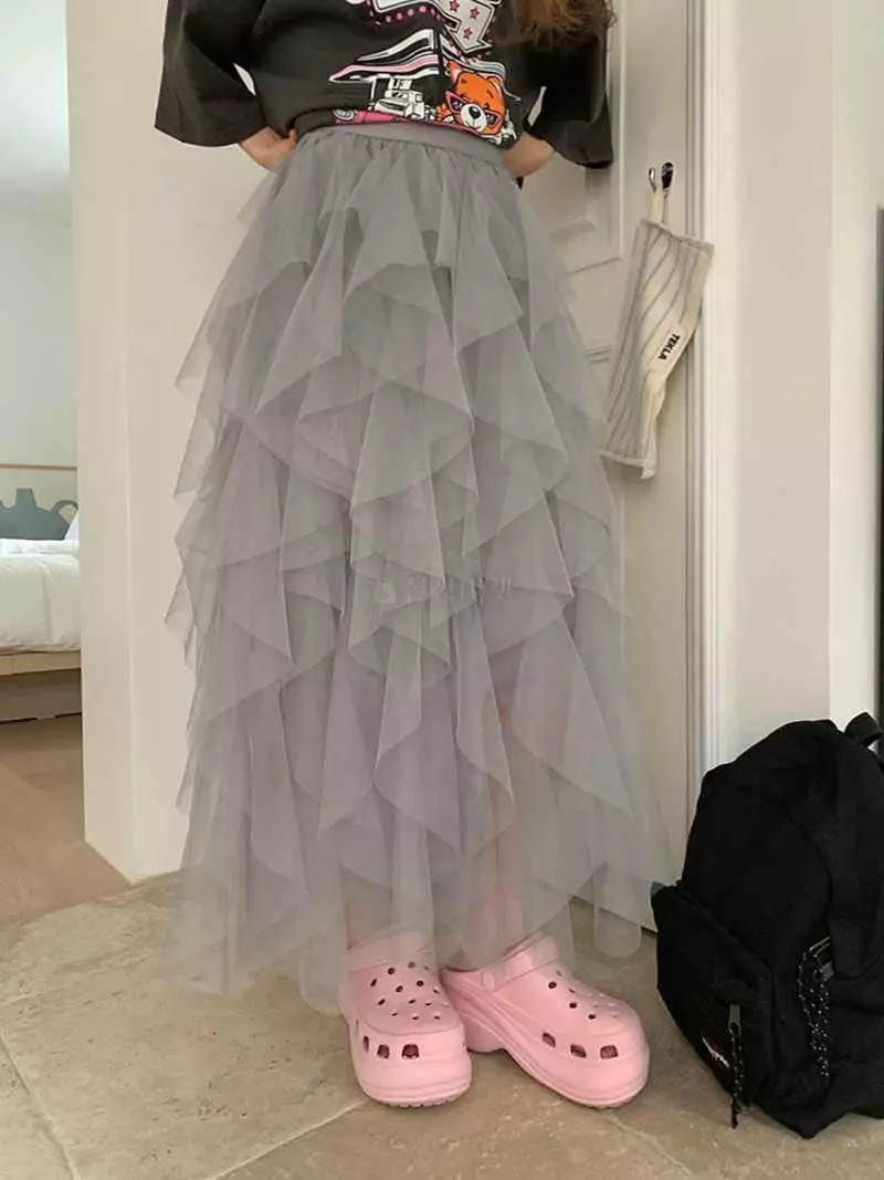 Jkichi - Korean Women Fashion - #womensfashion - Wave Skirt - 12
