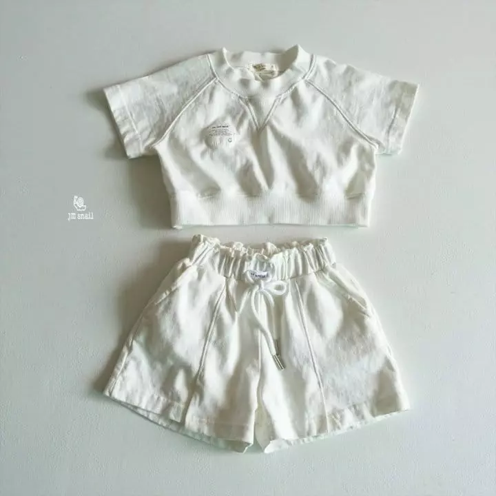 Jm Snail - Korean Children Fashion - #designkidswear - Eleven Top Bottom Set