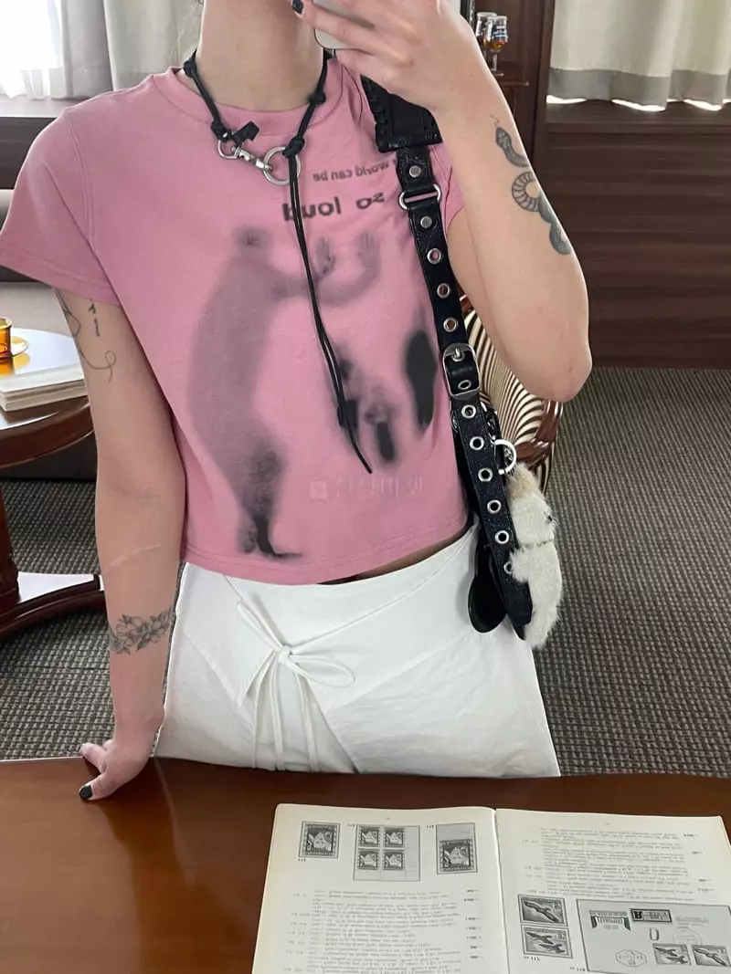 Kare - Korean Women Fashion - #momslook - Casper Tee - 5