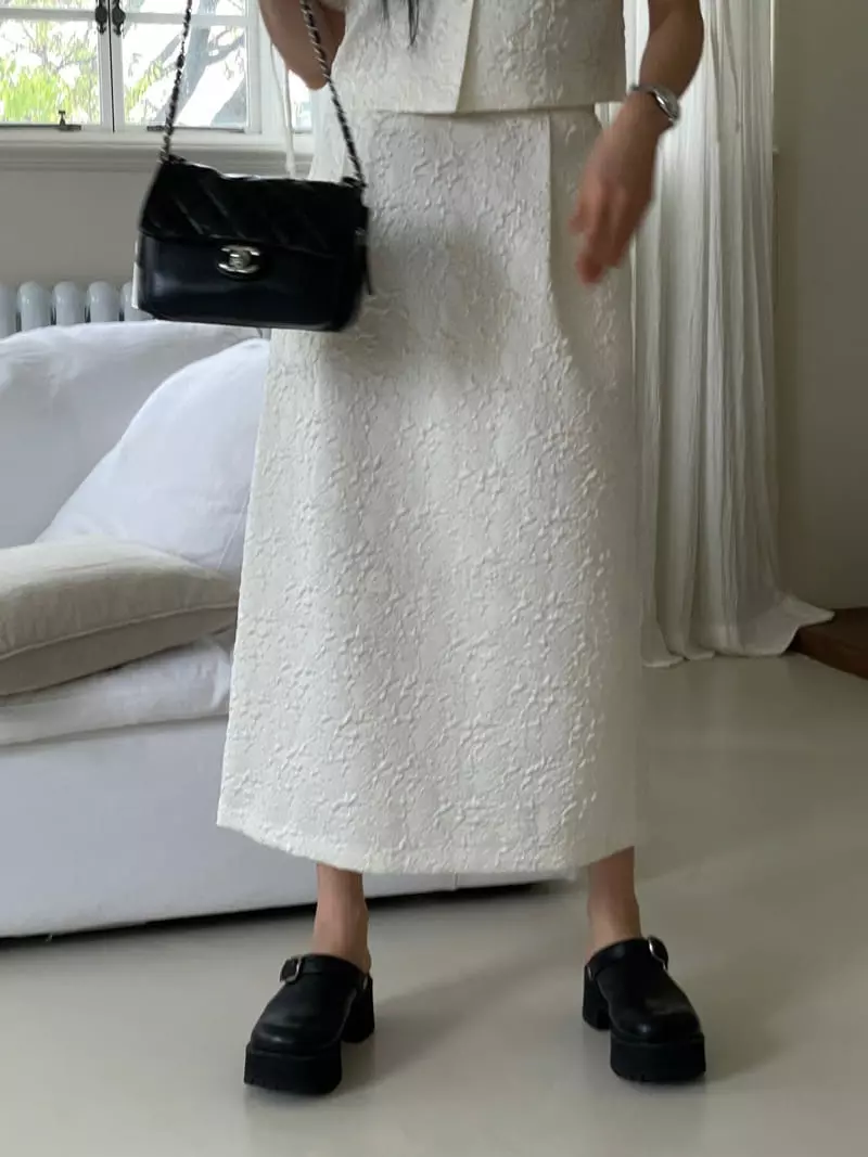 Kare - Korean Women Fashion - #momslook - Jacquard Skirt