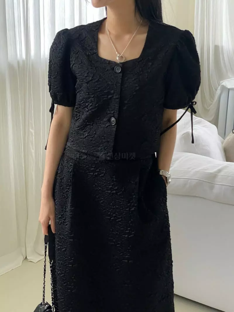 Kare - Korean Women Fashion - #momslook - Jacquard Blouse - 12
