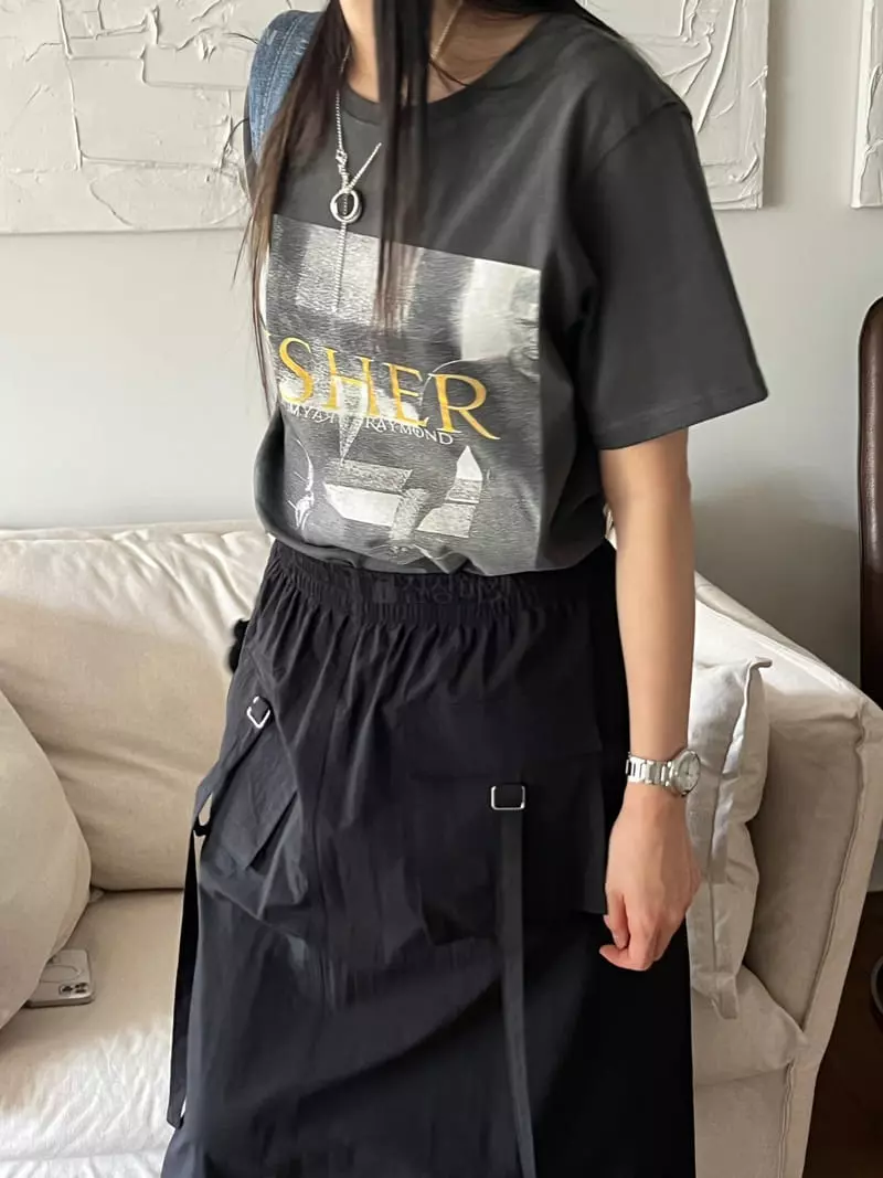 Kare - Korean Women Fashion - #momslook - Usher Tee - 12