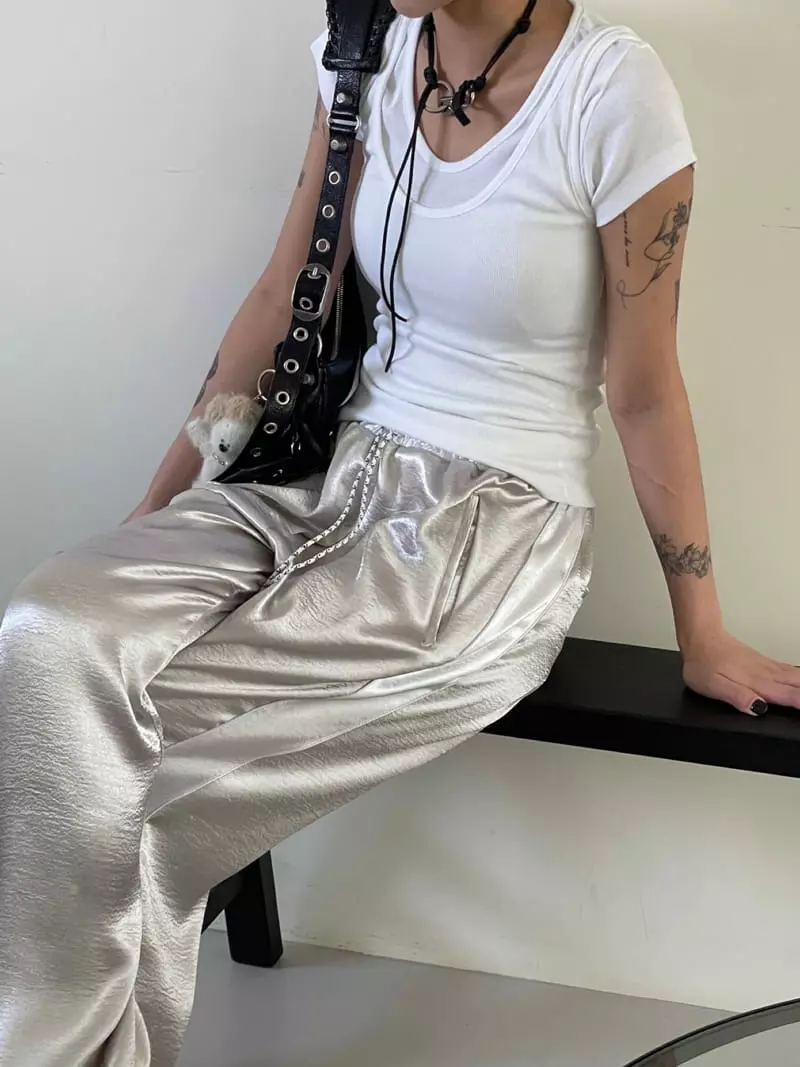 Kare - Korean Women Fashion - #momslook - Art Tee Set - 6