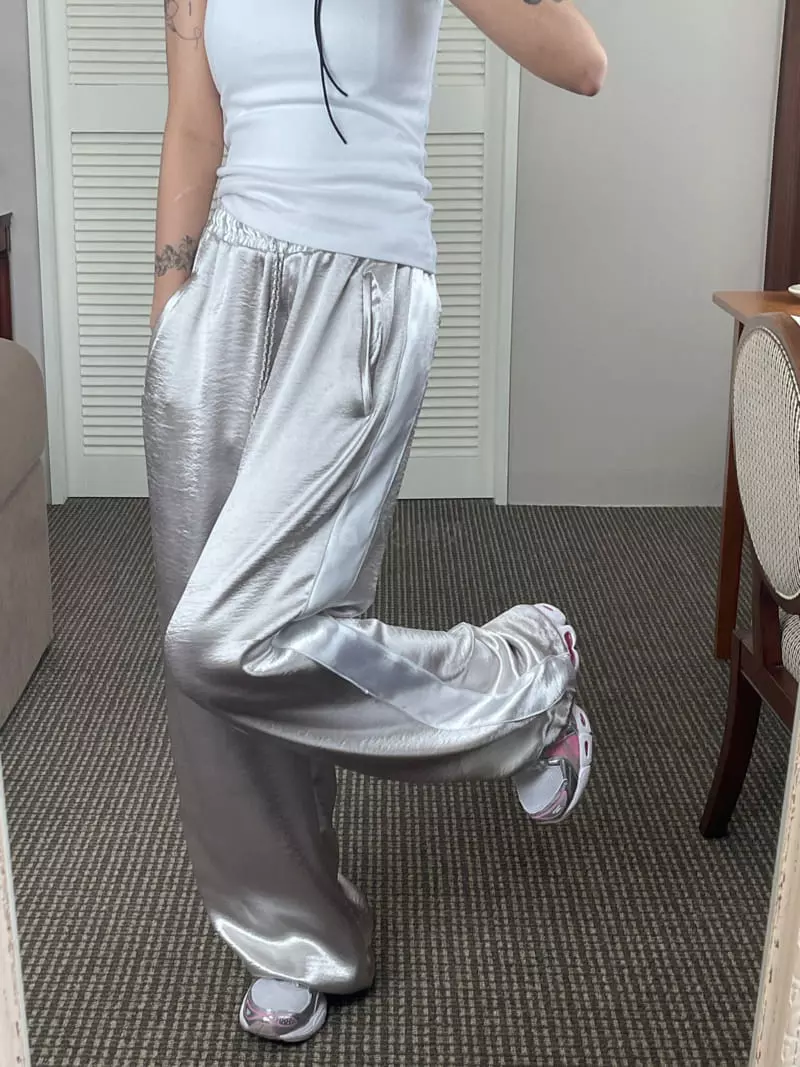 Kare - Korean Women Fashion - #momslook - Shinning Pants - 5