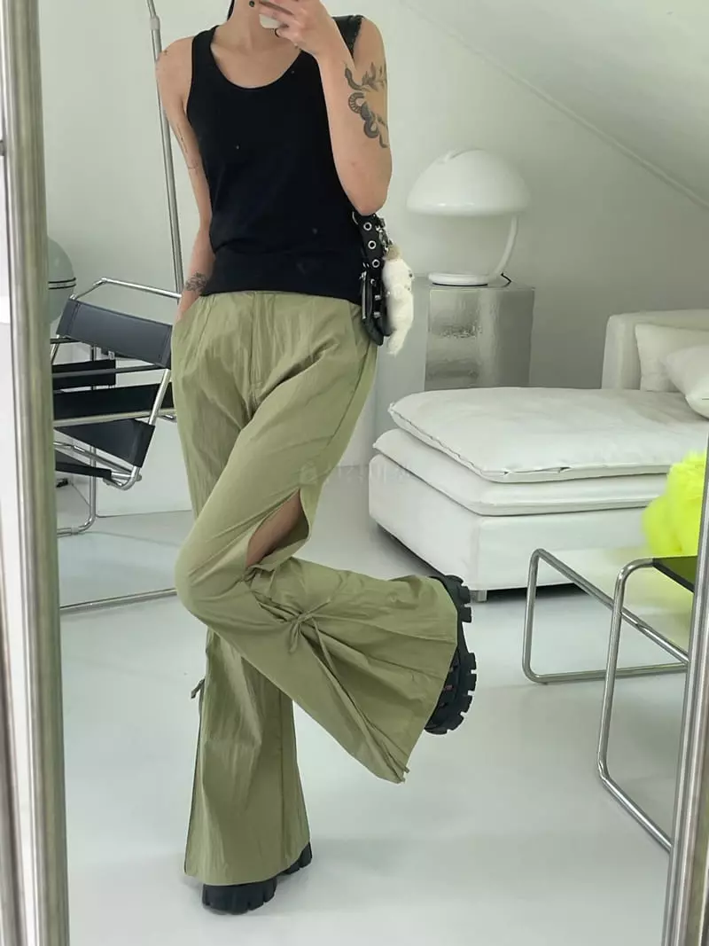 Kare - Korean Women Fashion - #restrostyle - Plan Pants - 6