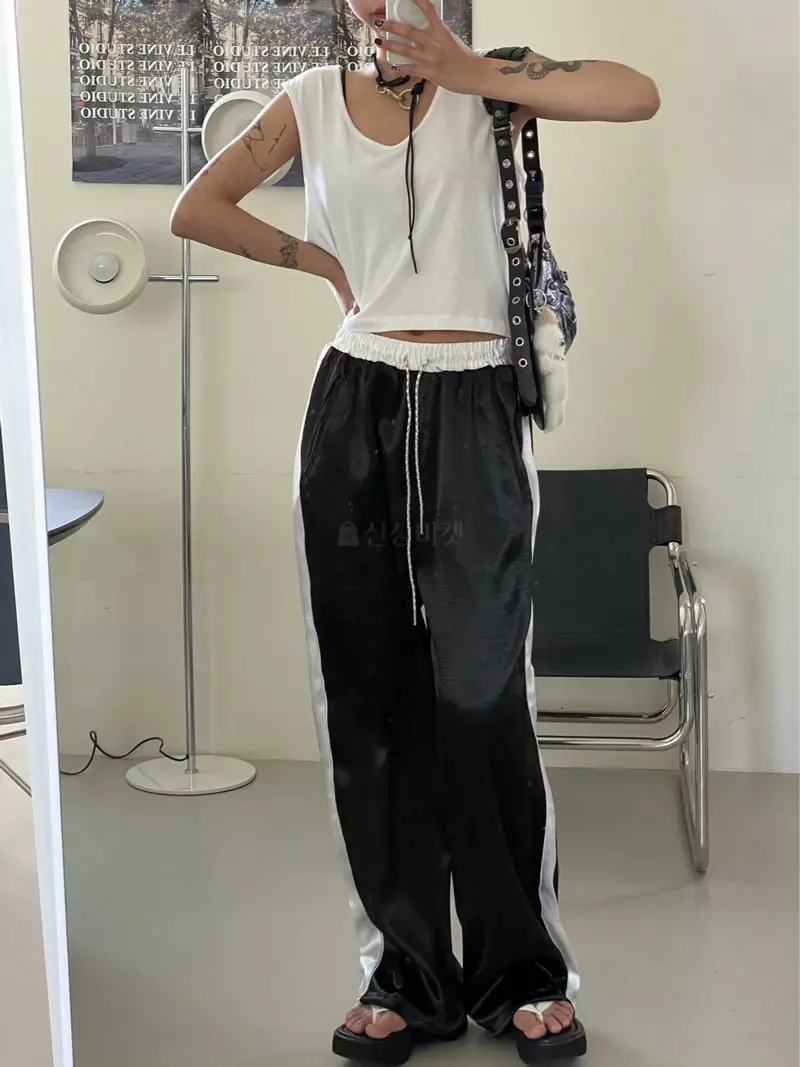 Kare - Korean Women Fashion - #shopsmall - Shinning Pants - 12