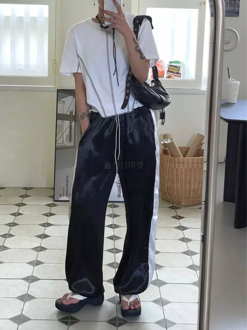 Kare - Korean Women Fashion - #vintagekidsstyle - Shinning Pants - 8