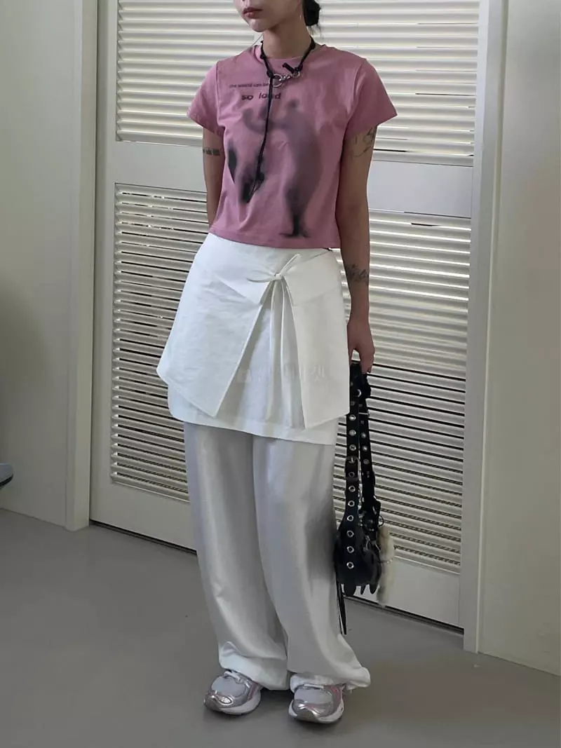 Kare - Korean Women Fashion - #momslook - Casper Tee - 4