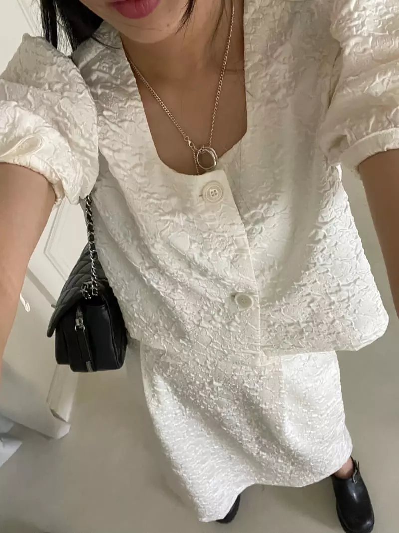 Kare - Korean Women Fashion - #womensfashion - Jacquard Blouse