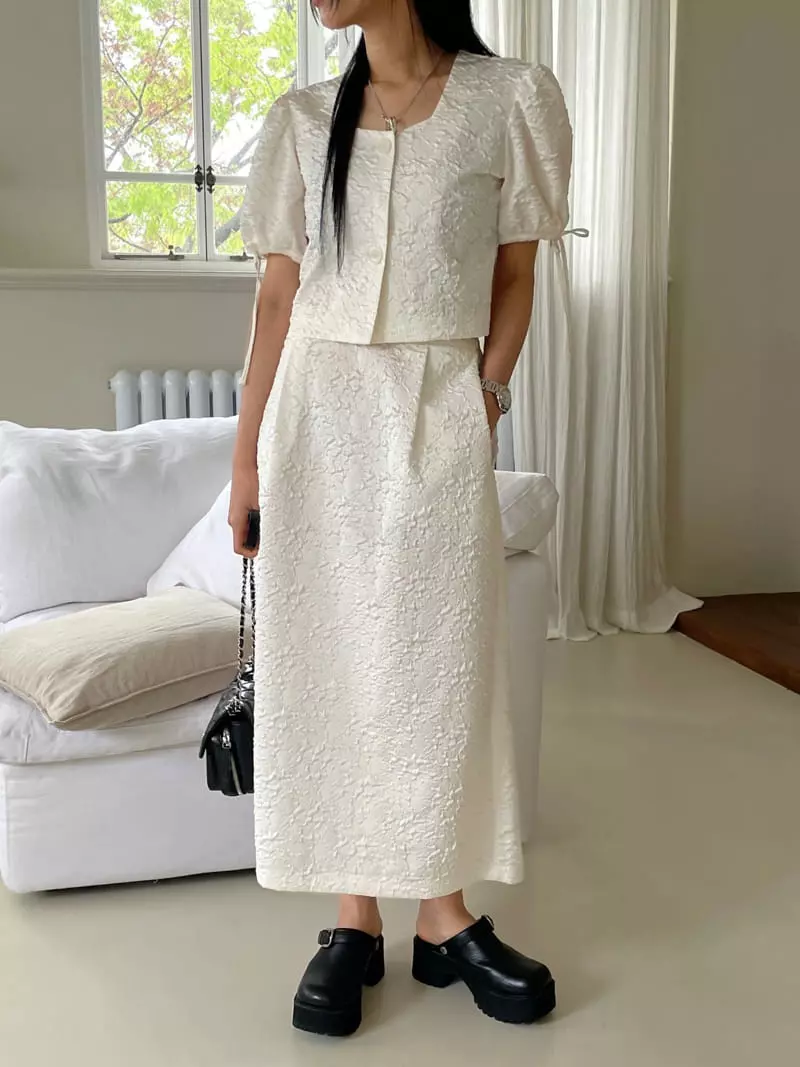 Kare - Korean Women Fashion - #womensfashion - Jacquard Blouse - 3