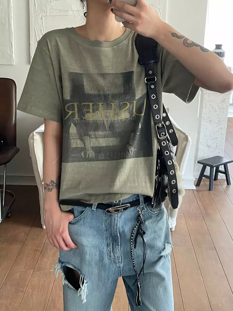 Kare - Korean Women Fashion - #womensfashion - Usher Tee - 7