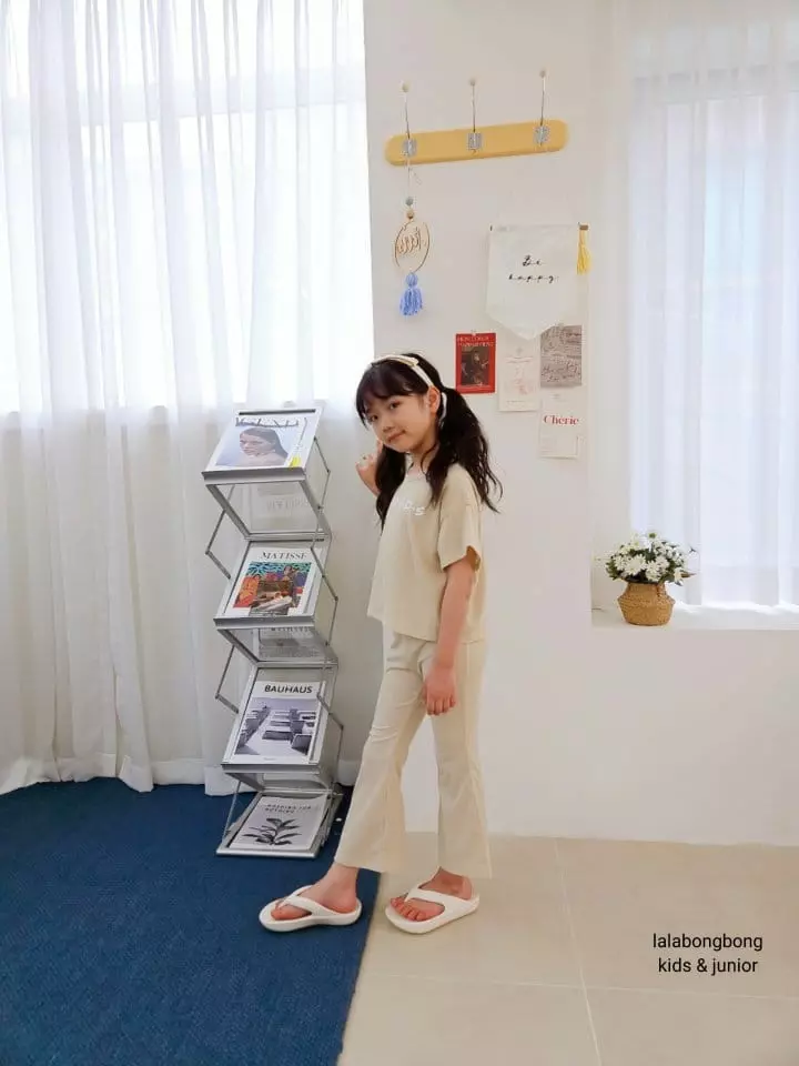 Lalabongbong - Korean Children Fashion - #Kfashion4kids - Friends Top Bottom Set - 12