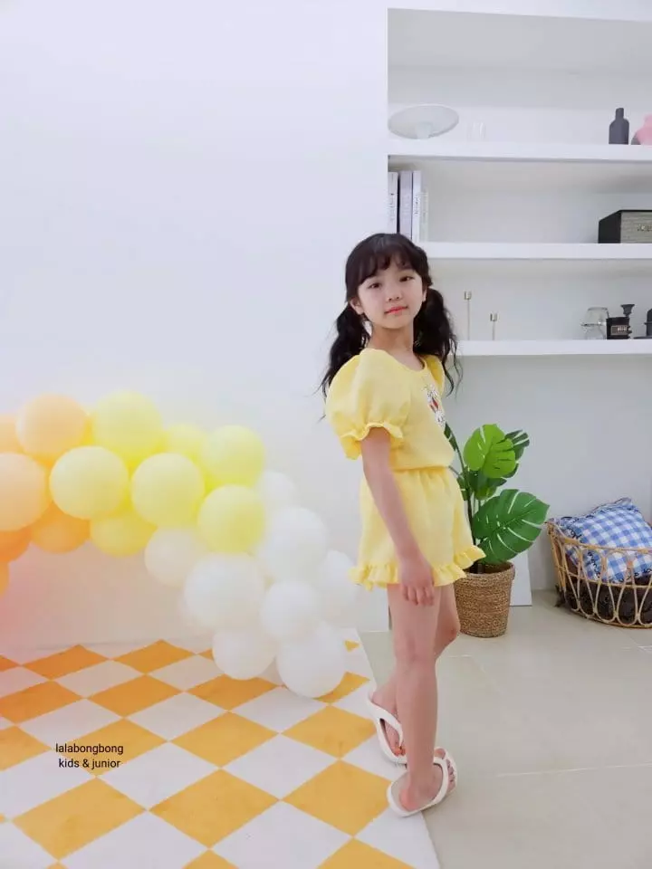 Lalabongbong - Korean Children Fashion - #childrensboutique - Bunny Top Bottom Set - 3