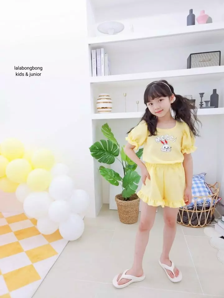 Lalabongbong - Korean Children Fashion - #stylishchildhood - Bunny Top Bottom Set