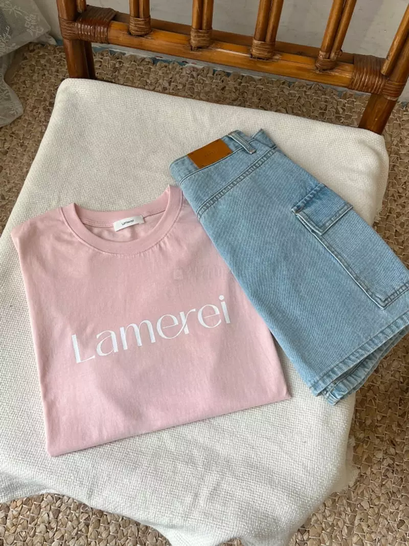 Lamerei - Korean Women Fashion - #momslook - Lame Lay Logo Tee - 2