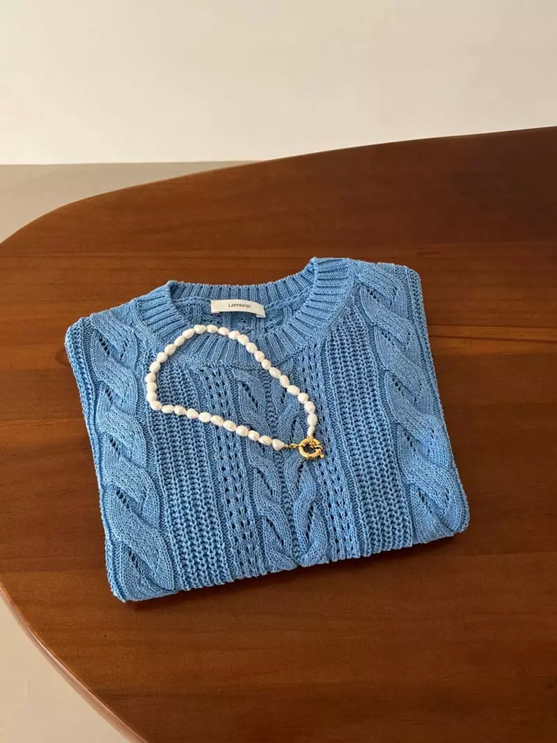 Lamerei - Korean Women Fashion - #momslook - Hanji Cable Knit Top - 2