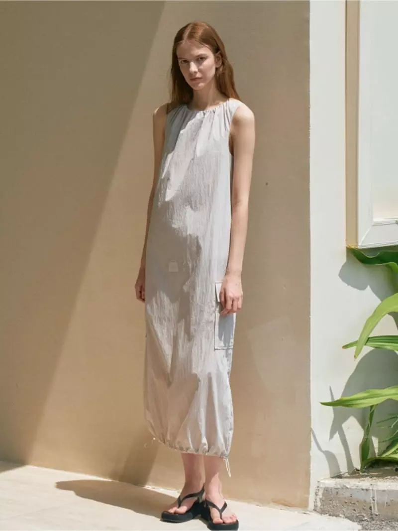 Lamerei - Korean Women Fashion - #momslook - Sleeveless String Pocket One-piece - 5