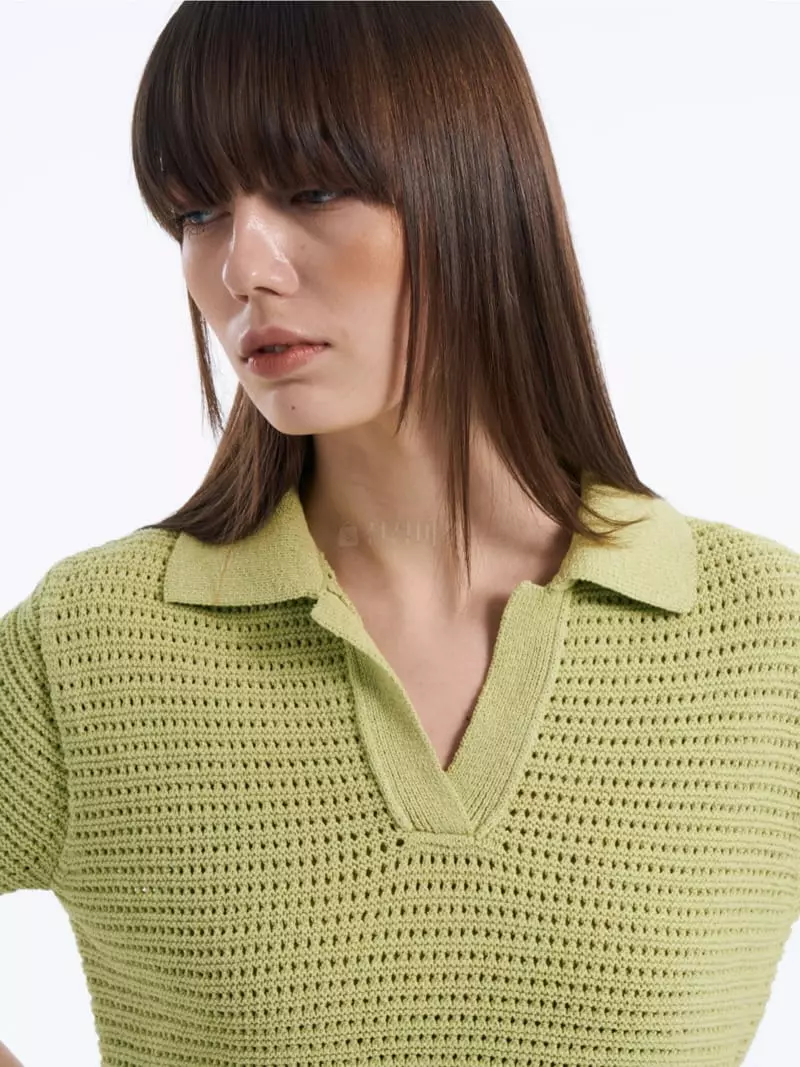 Lamerei - Korean Women Fashion - #thatsdarling - Half Knit Top - 2