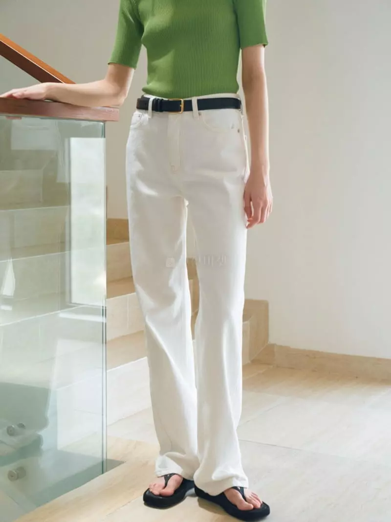 Lamerei - Korean Women Fashion - #womensfashion - 3123 Ivory Jeans