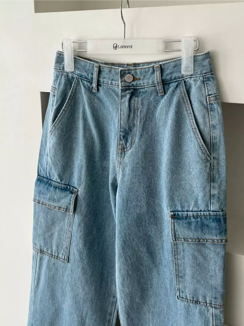 Lamerei - Korean Women Fashion - #womensfashion - 3132 Pocket Jeans