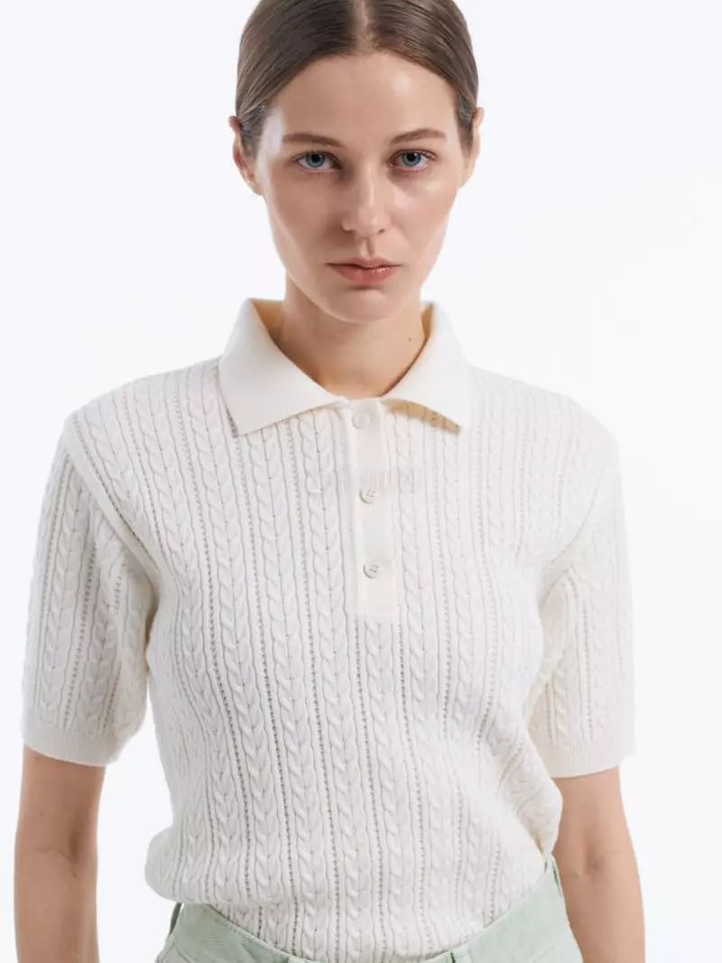 Lamerei - Korean Women Fashion - #womensfashion - Cable Knit Top